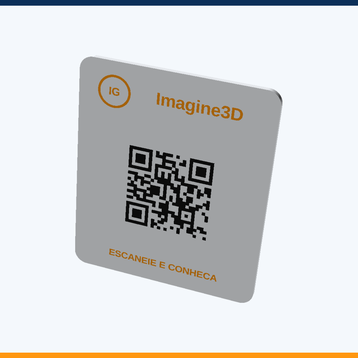 Display QR com apoio integrado